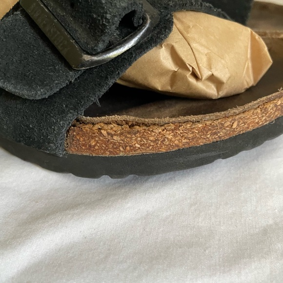 Birkenstock Arizona Black Suede Size 10 - Picture 3 of 6